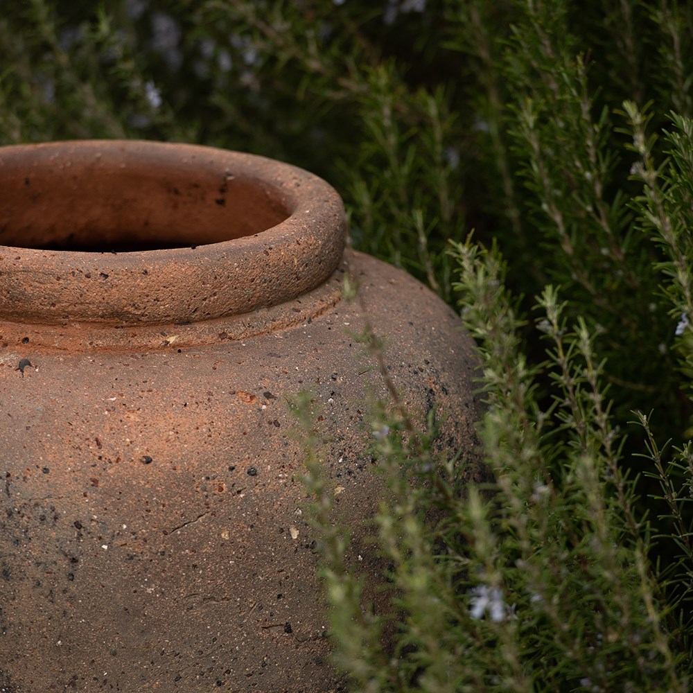 Terracotta jar - sandblasted