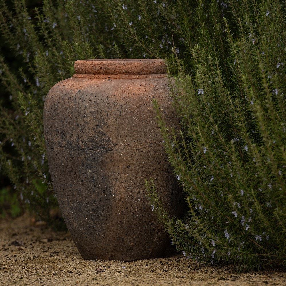 Terracotta jar - sandblasted