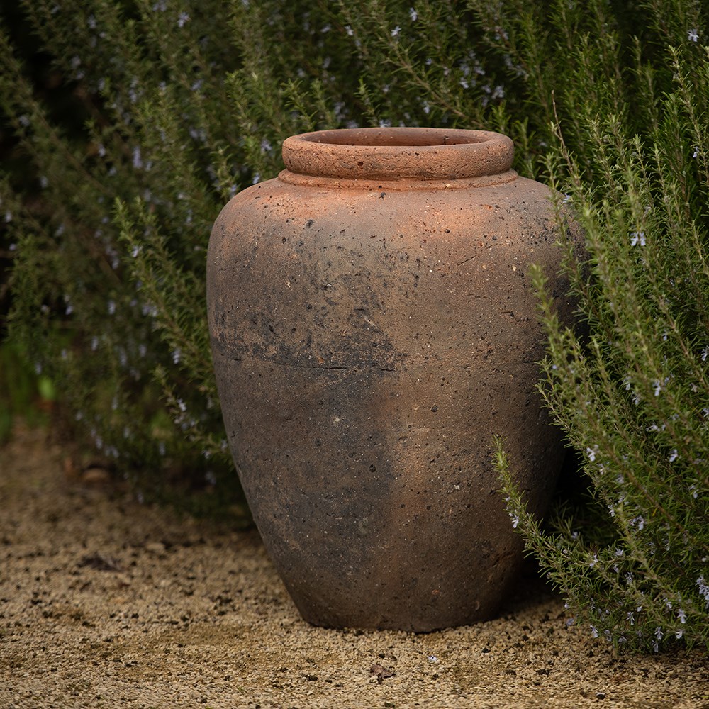 Terracotta jar - sandblasted