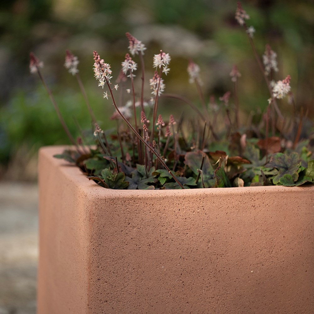 Terracotta cube - sandblasted