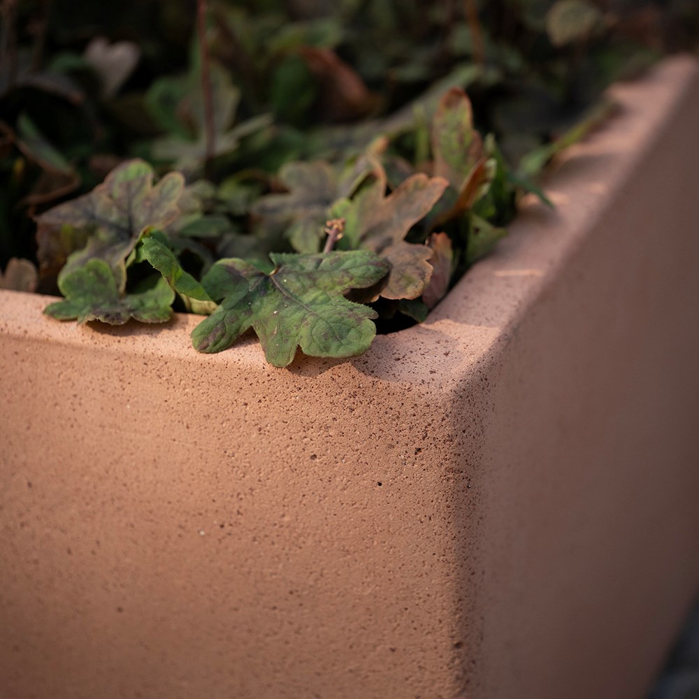 Terracotta cube - sandblasted