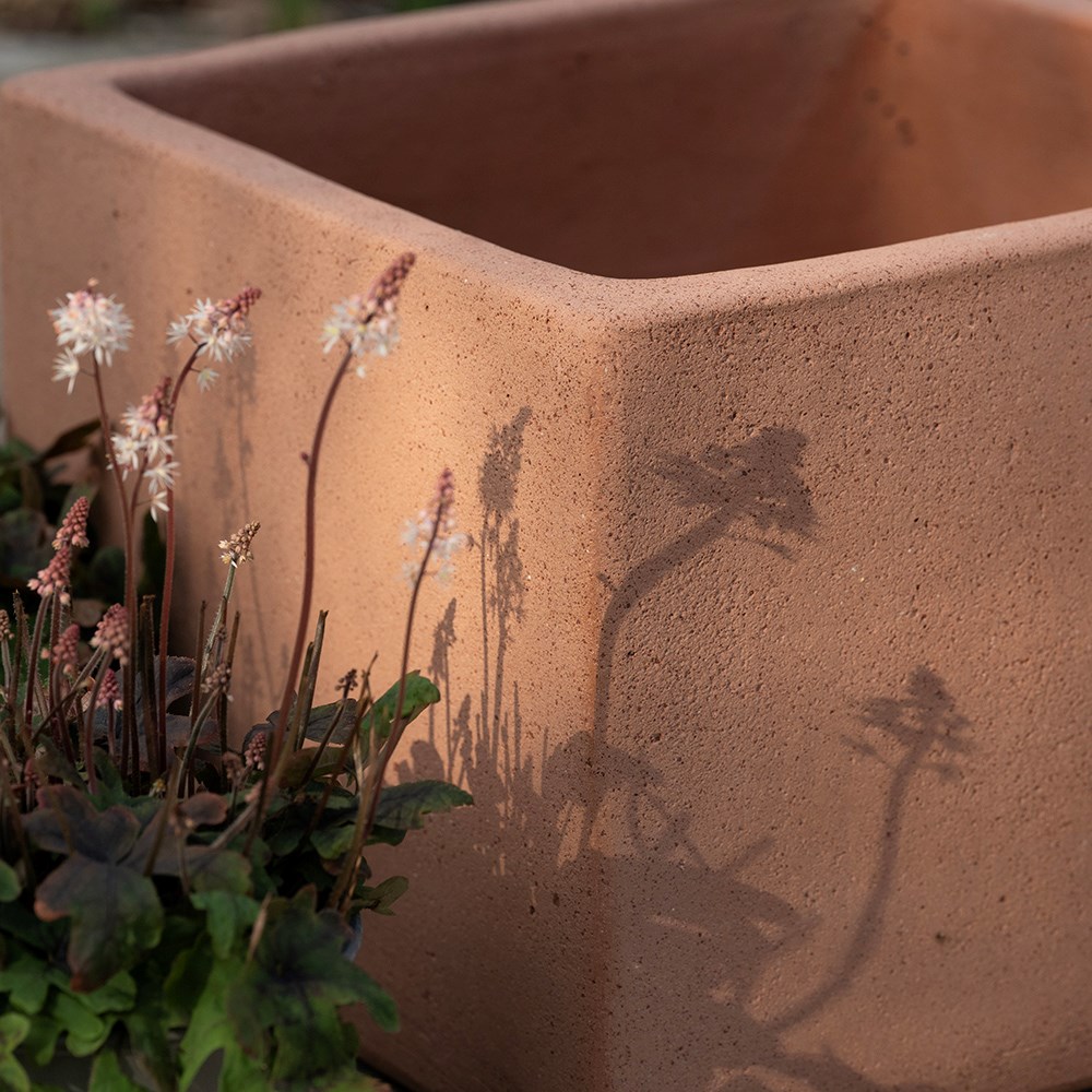 Terracotta cube - sandblasted