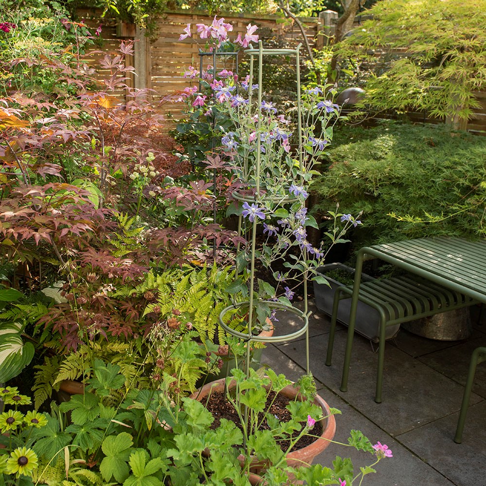 Pot obelisk - gunmetal grey