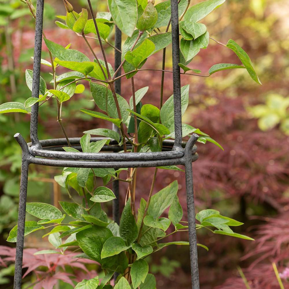 Pot obelisk - gunmetal grey