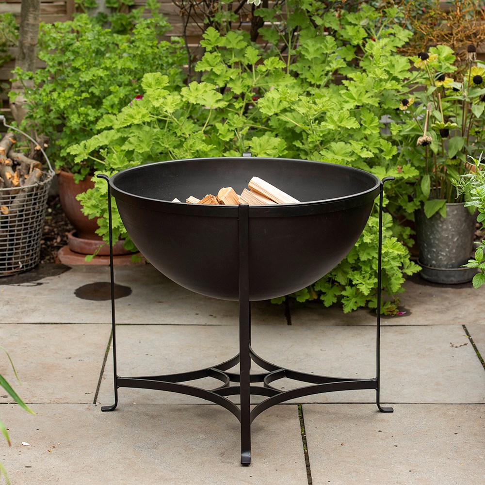Fire pit/table with copper top - low