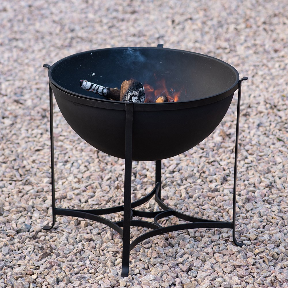 Fire pit/table with copper top - low