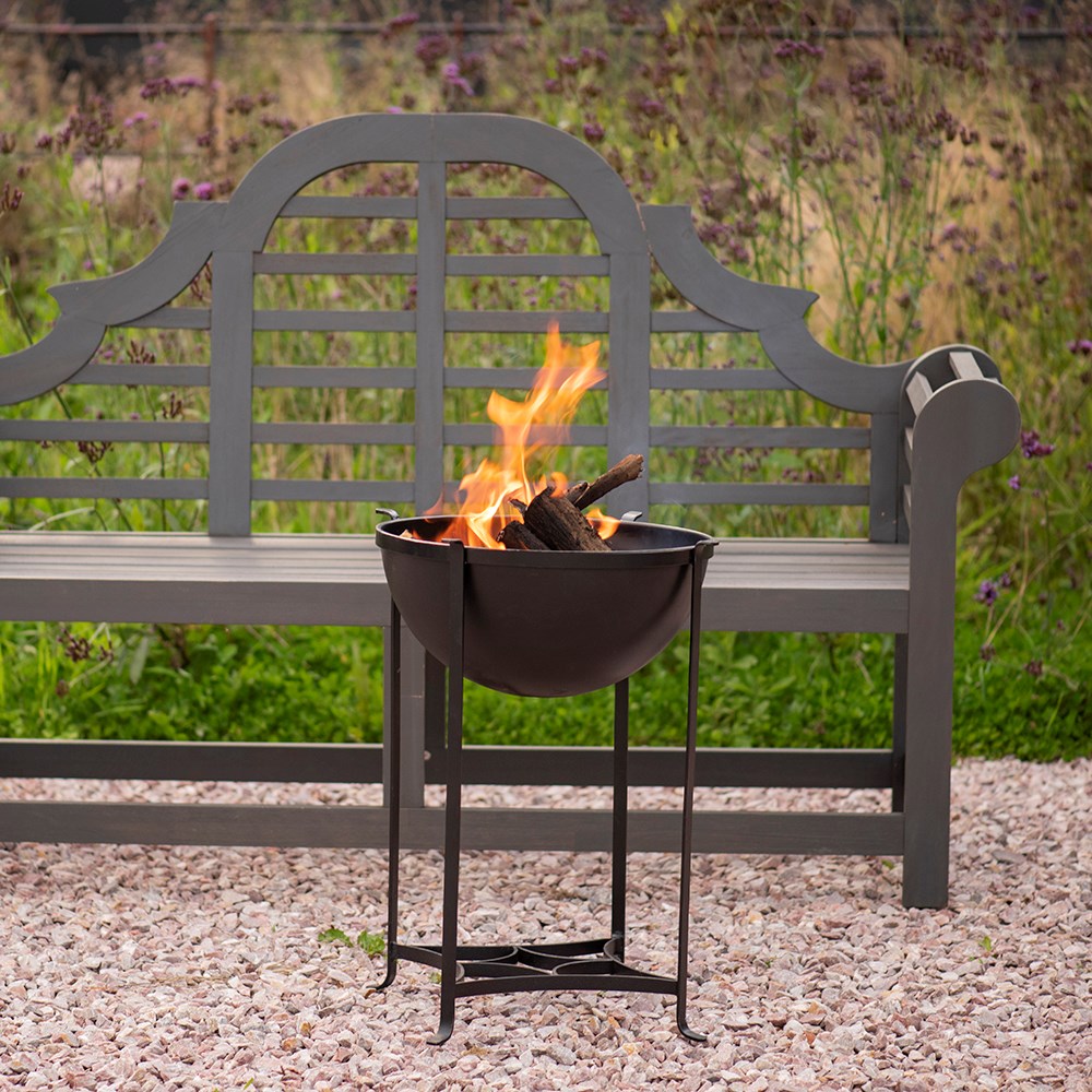 Fire pit/table with copper top - tall