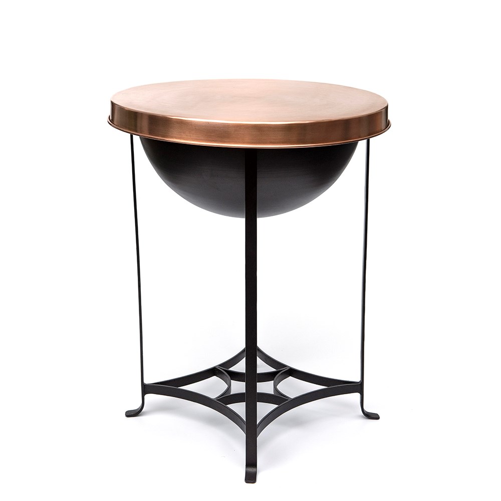 Fire pit/table with copper top - tall