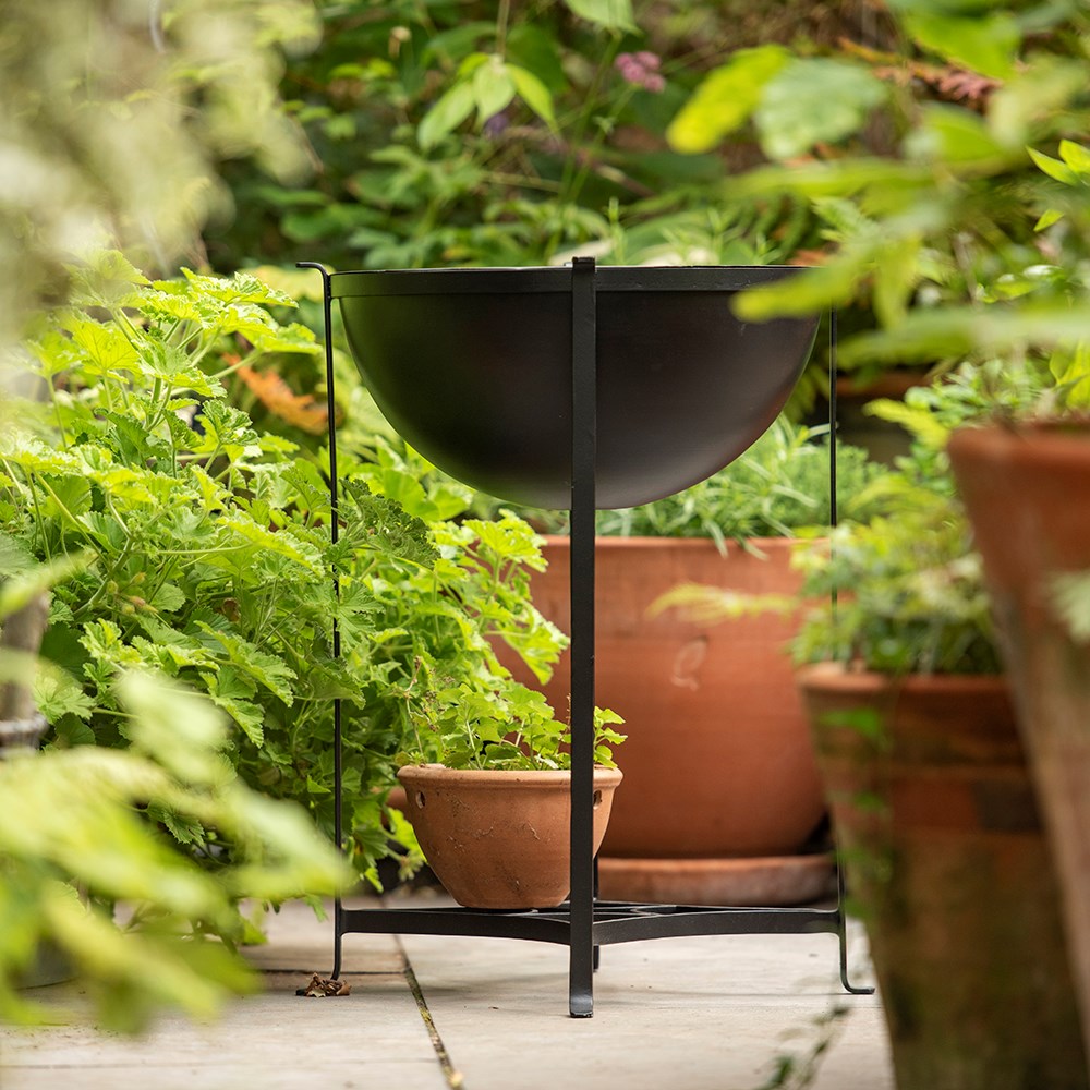 Fire pit/table with copper top - tall