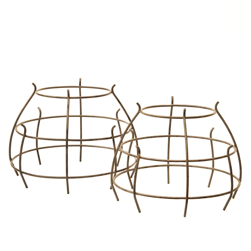 Pot supports gunmetal grey - set of 2