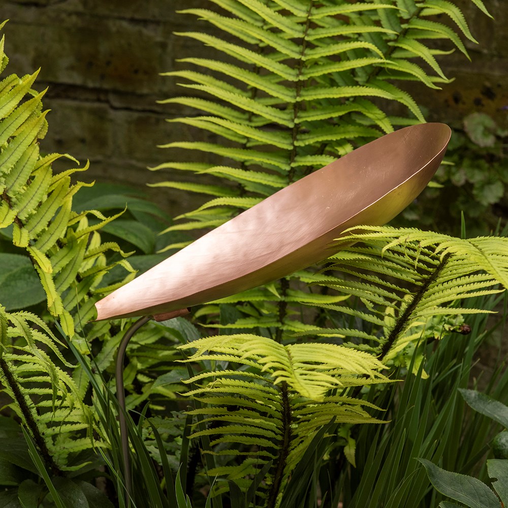 Pot watering droplet - copper scallop