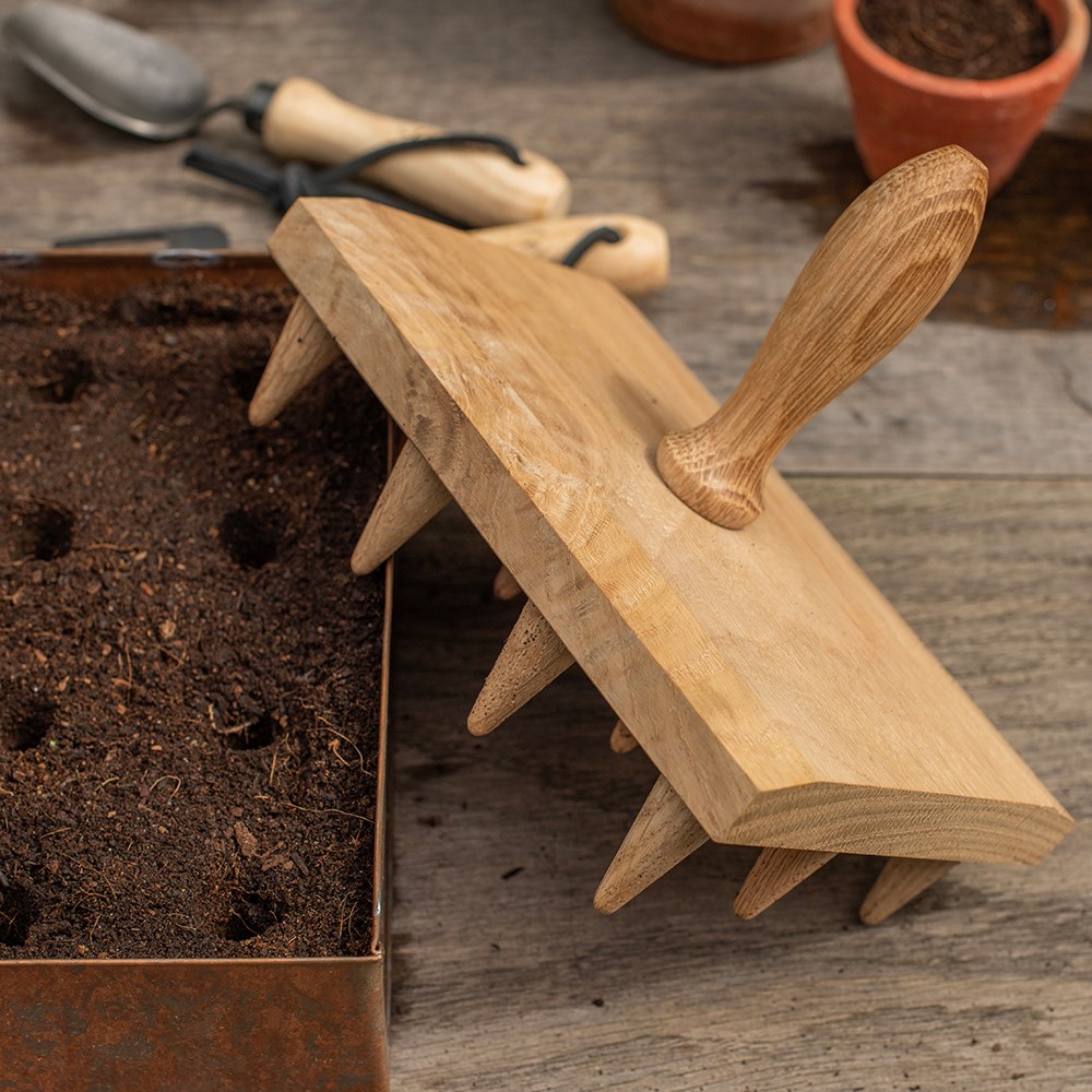 Multi seed tray dibber