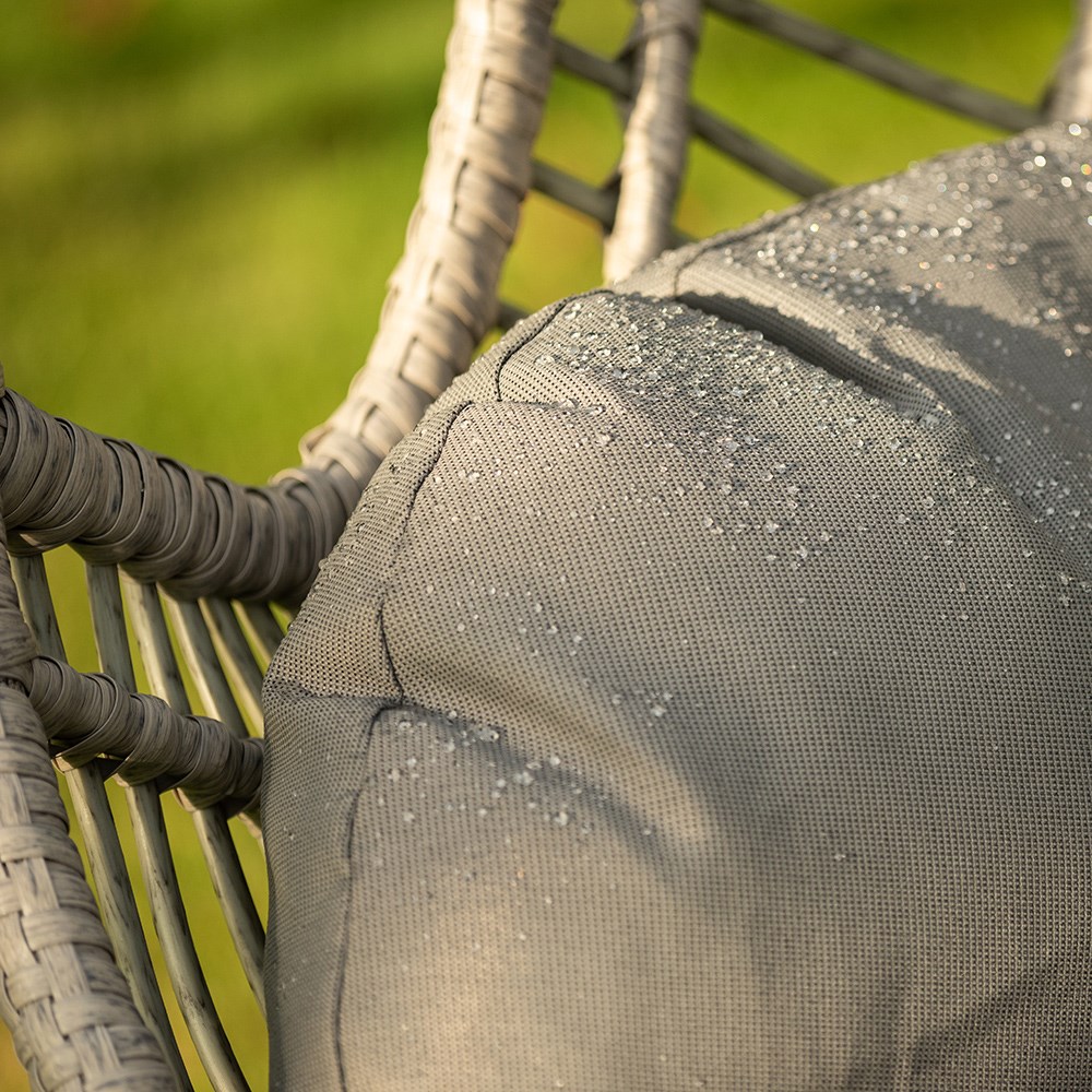 Grey weave hanging chair - double