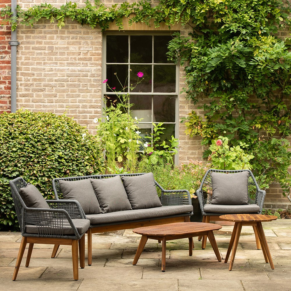 Rope cross back lounge set