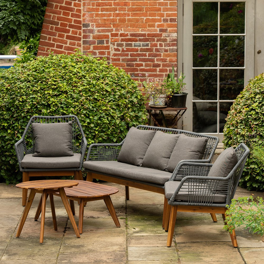 Rope cross back lounge set