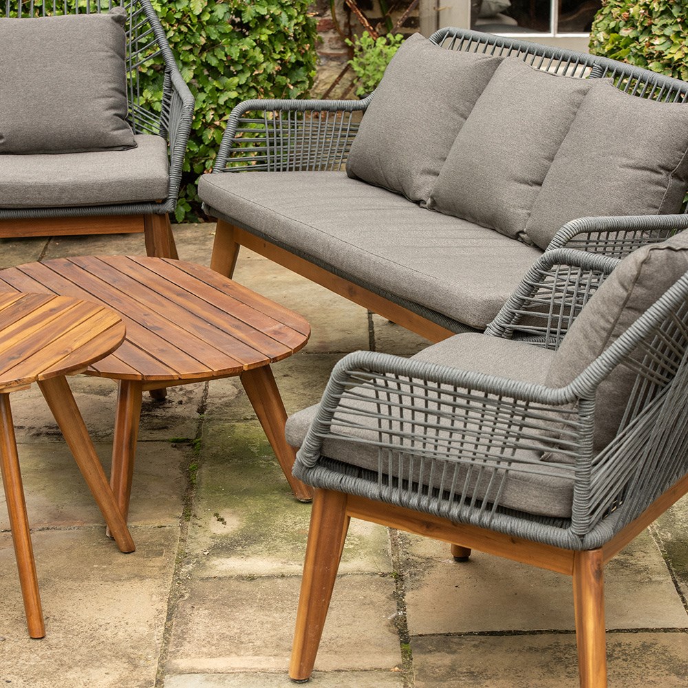 Rope cross back lounge set