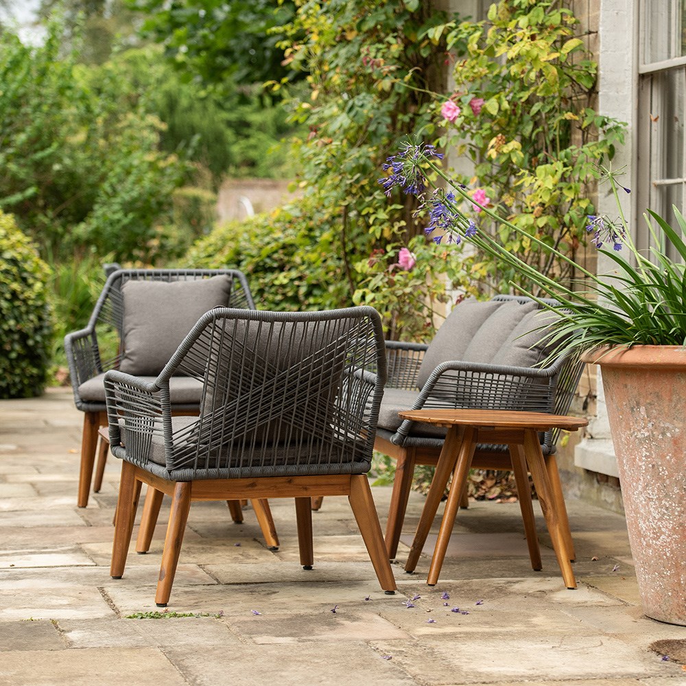 Rope cross back lounge set