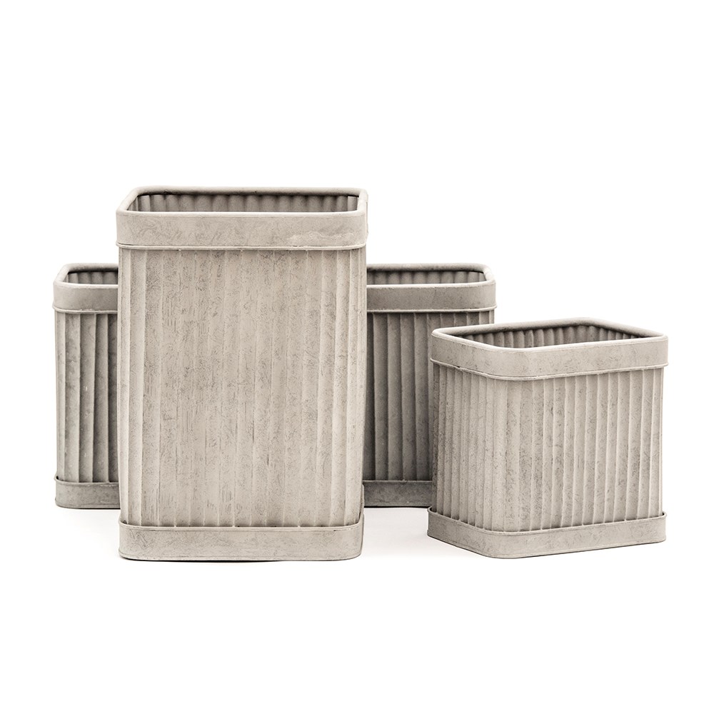 Rectangular dolly trough - aged zinc