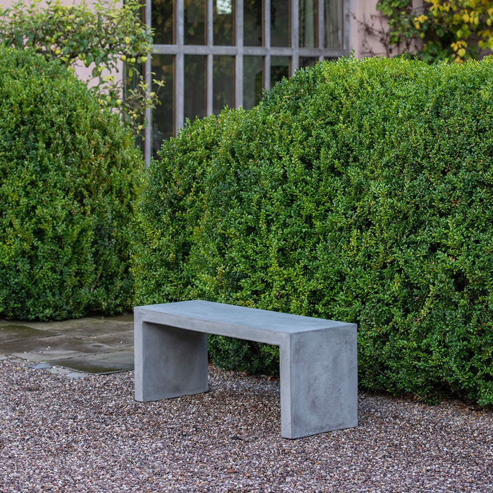 Terrace bench - weathered cement