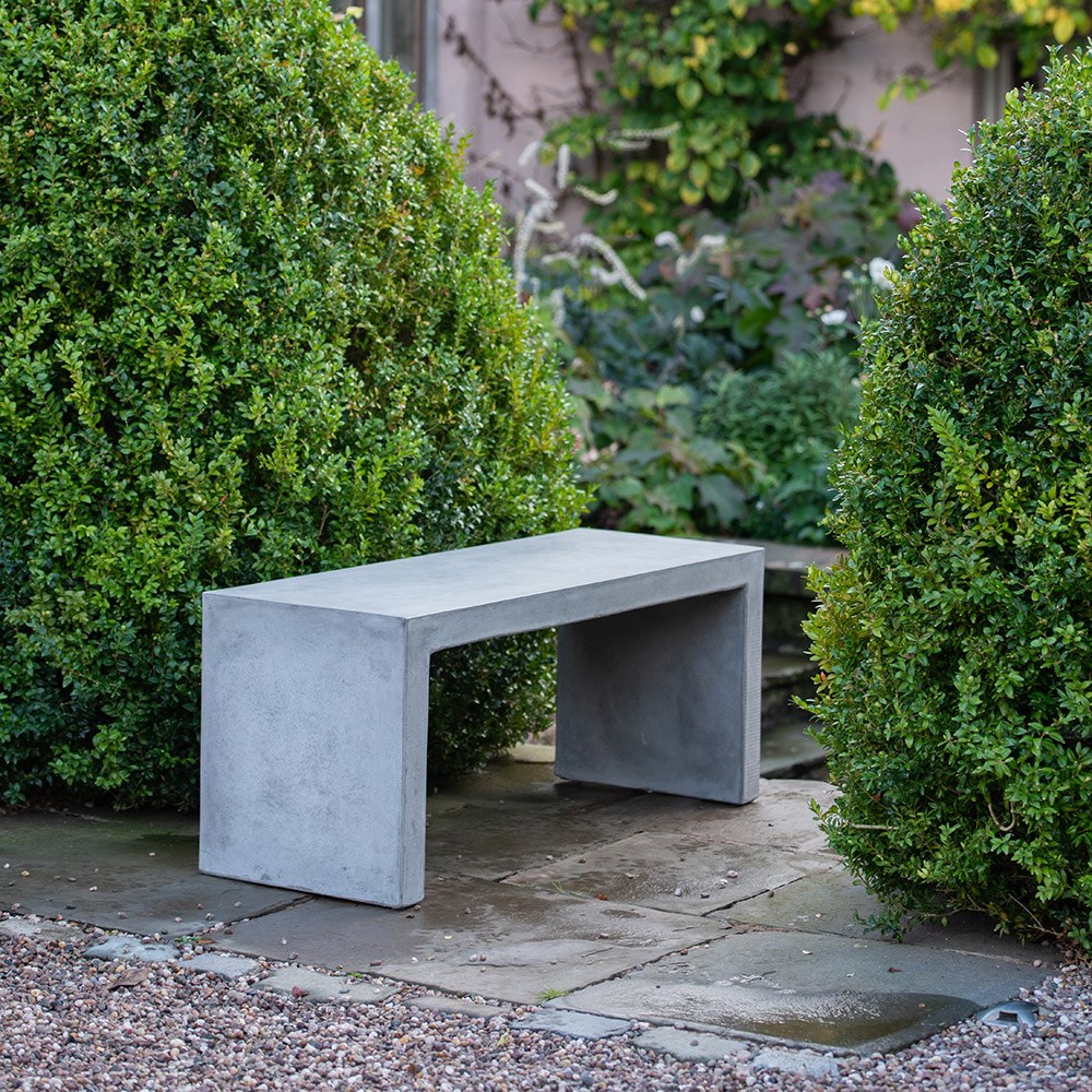 Terrace bench - weathered cement