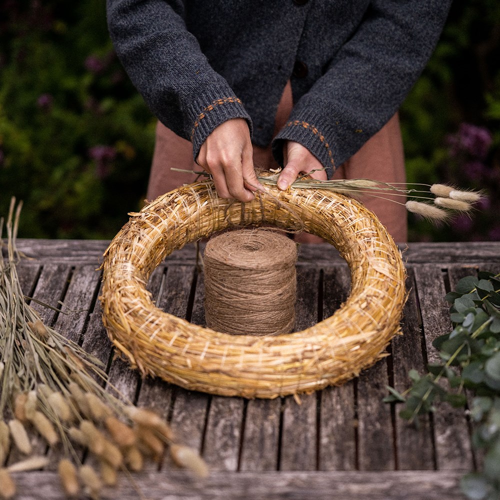 Straw wreath
