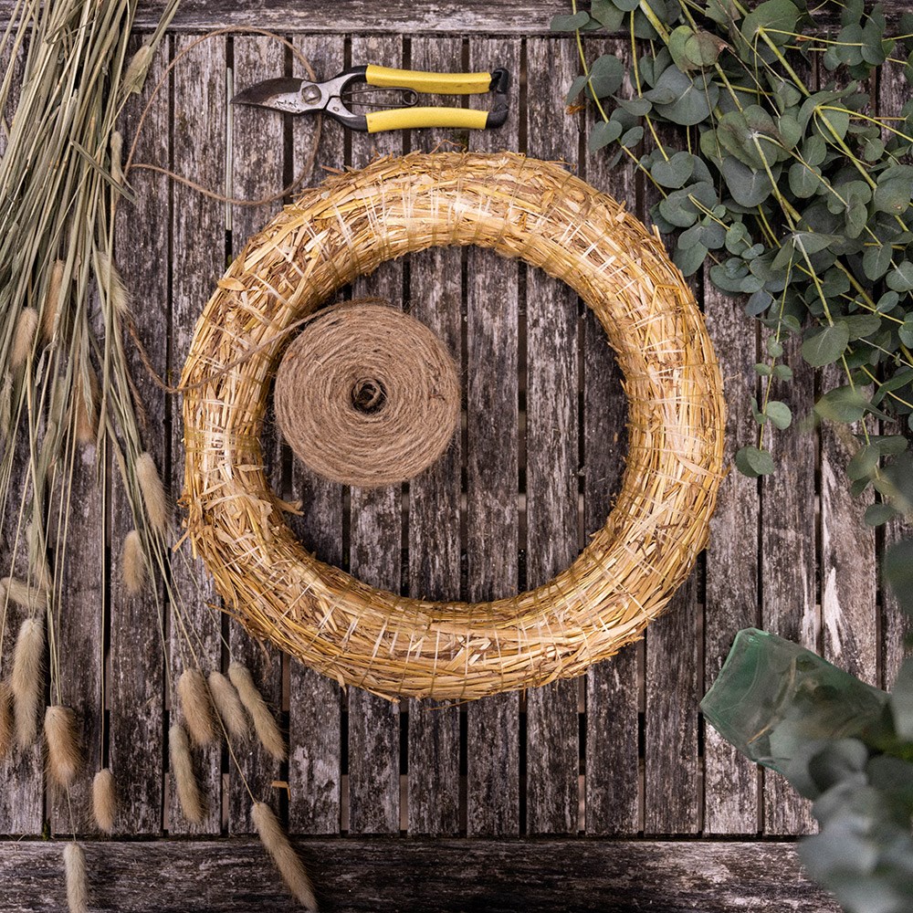 Straw wreath