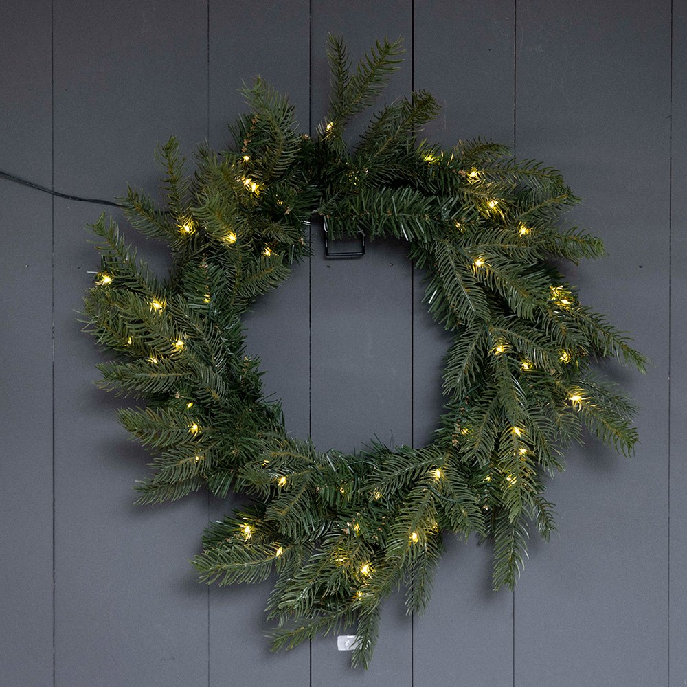 Indoor/outdoor light up wreath - large