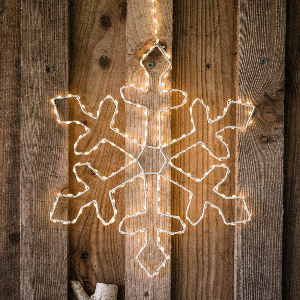 Light up snowflake silhouette