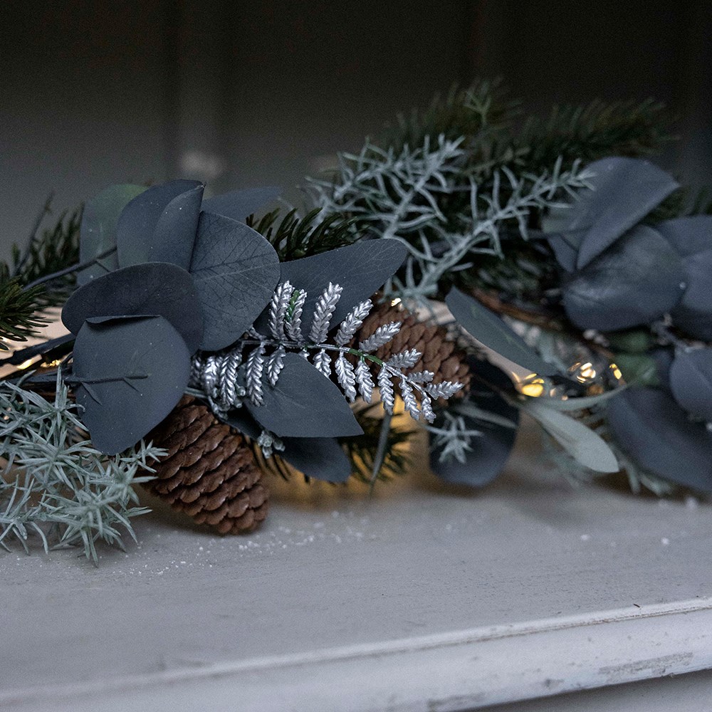 Eucalyptus & pinecone garland