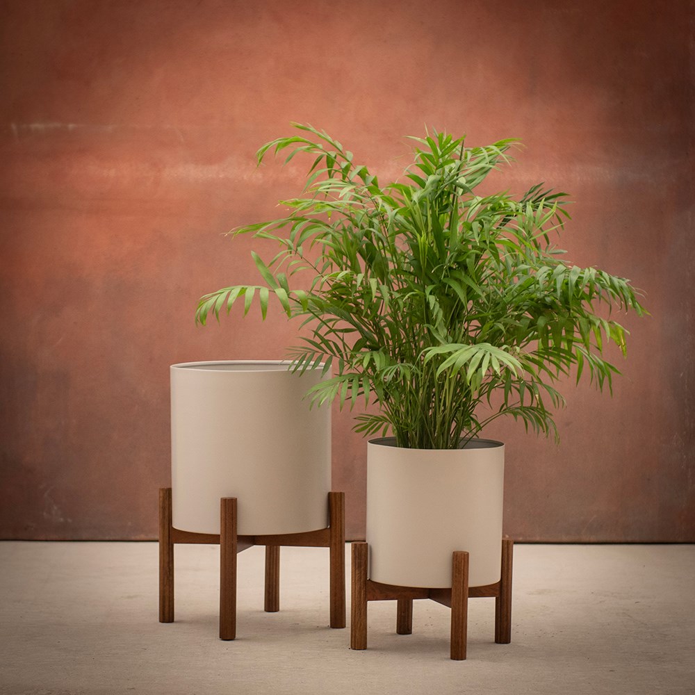 Oslo standing planters mink grey - set of 2 