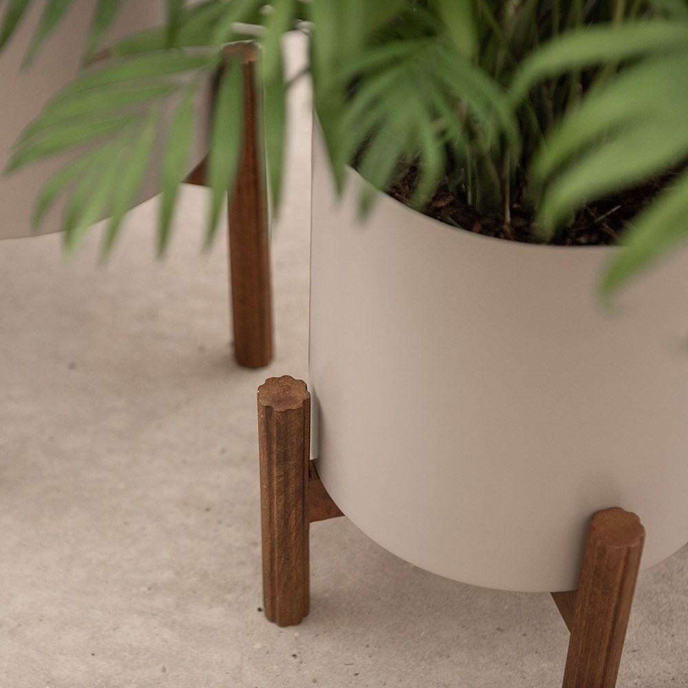 Oslo standing planters mink grey - set of 2 
