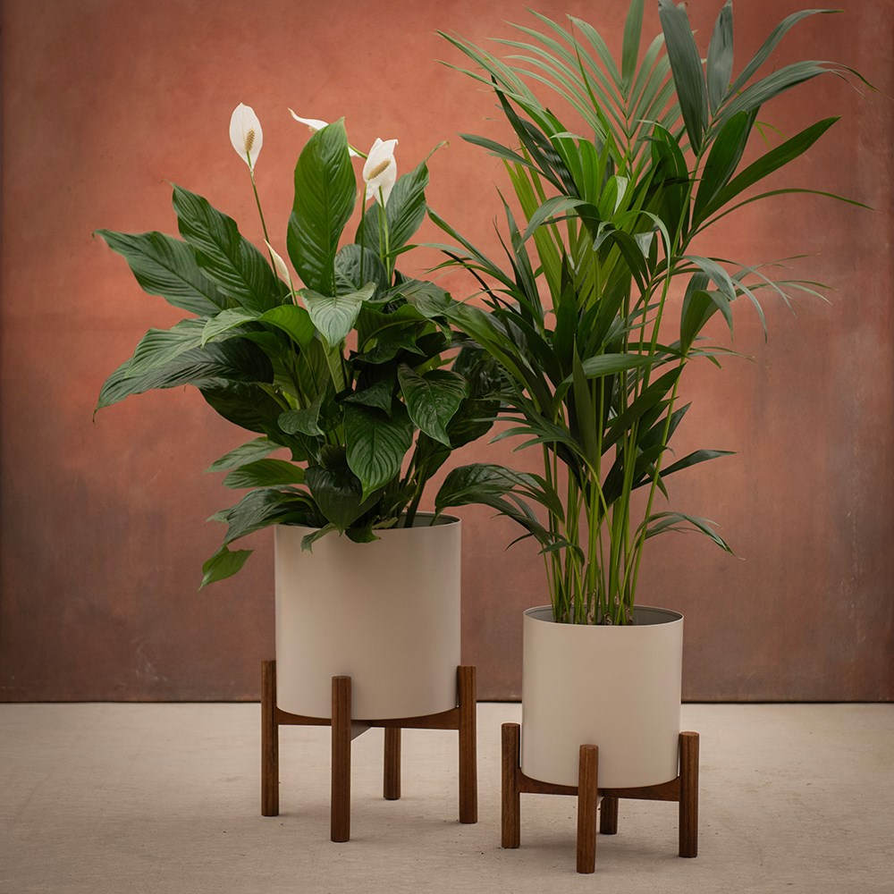 Oslo standing planters mink grey - set of 2 