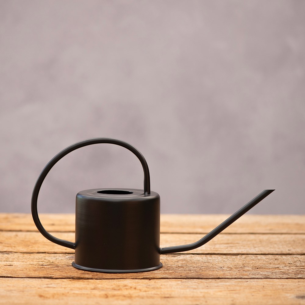 Indoor watering can - black