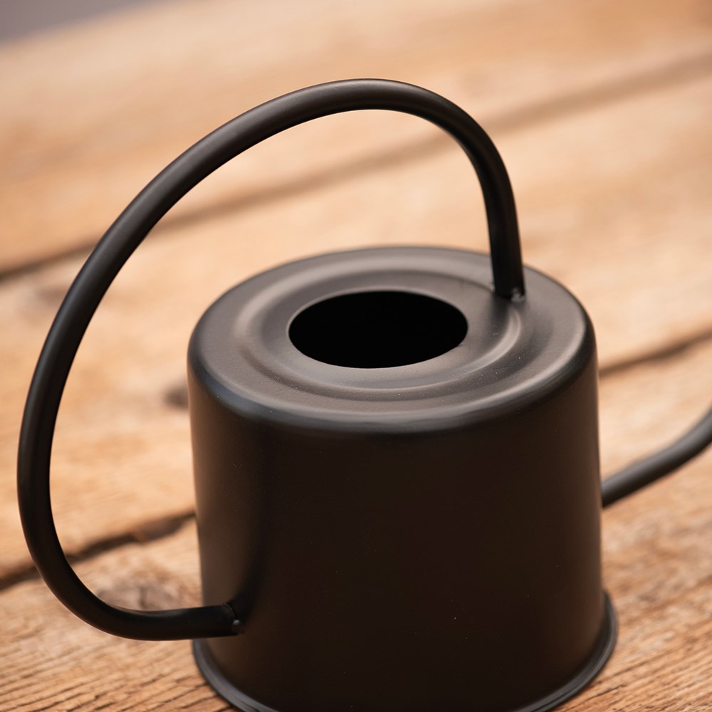 Indoor watering can - black