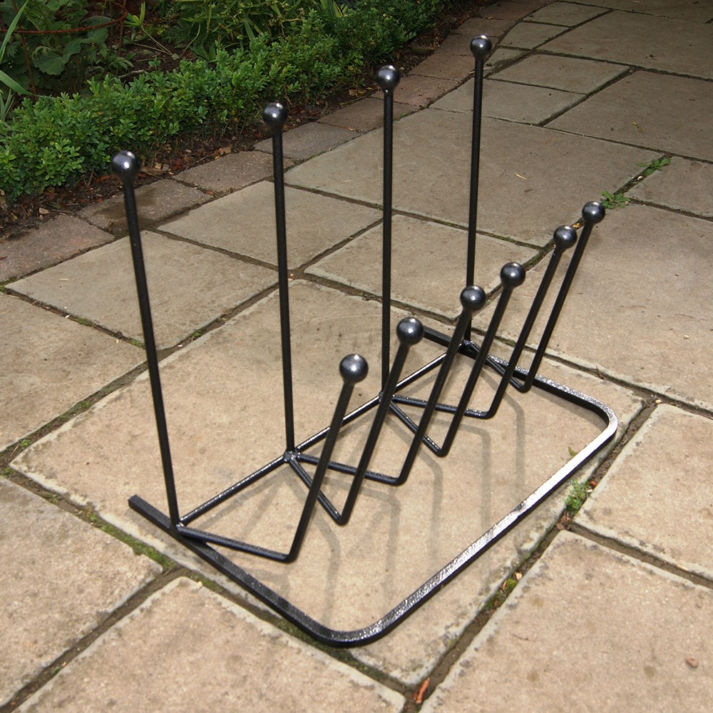 Family five pair boot rack
