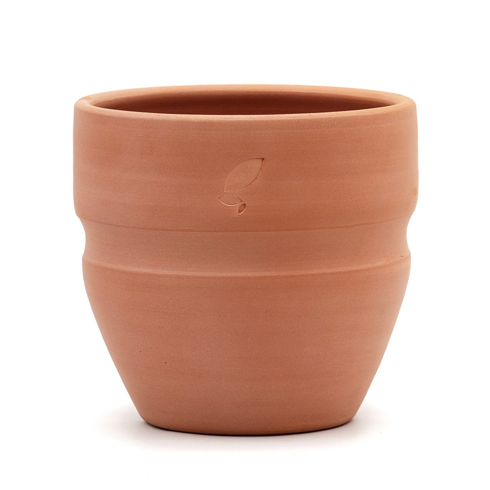 Terracotta slug and snail resistant pot