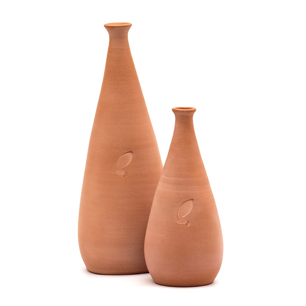 Large pot watering olla - terracotta