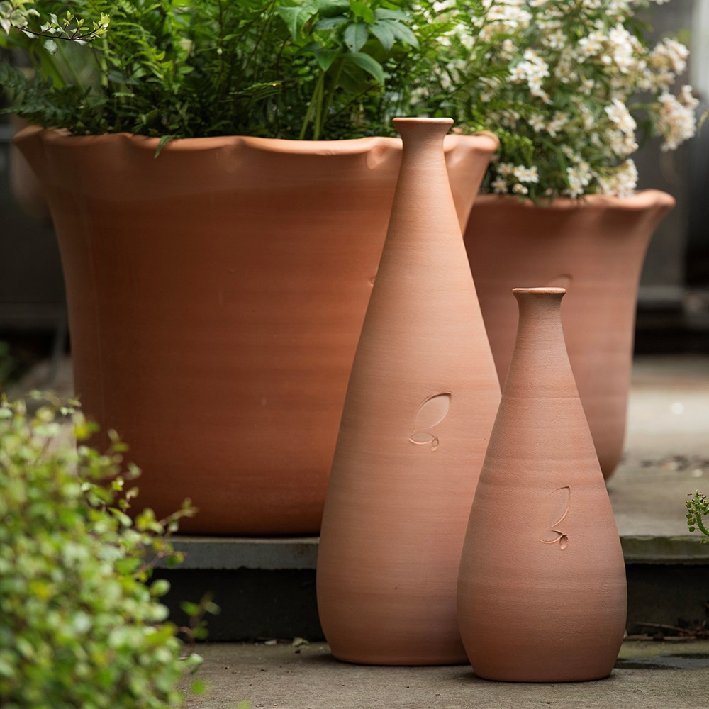 Large pot watering olla - terracotta
