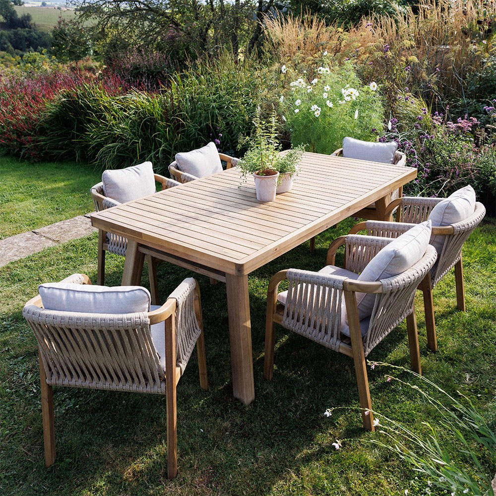 Capri six seat dining set