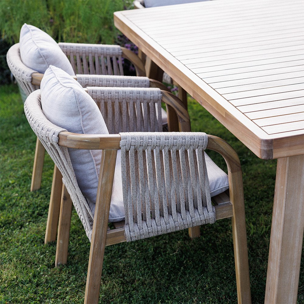 Capri six seat dining set