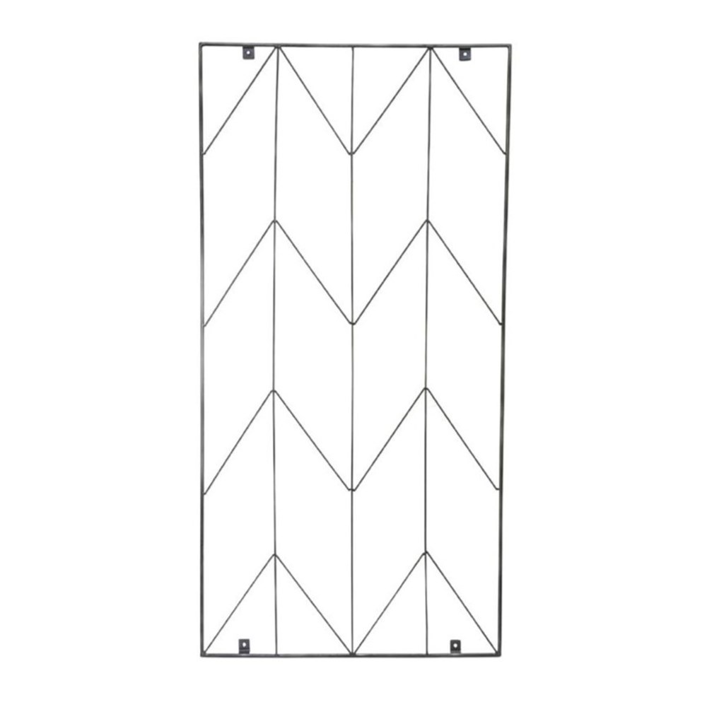 Metal herringbone trellis - zinc 
