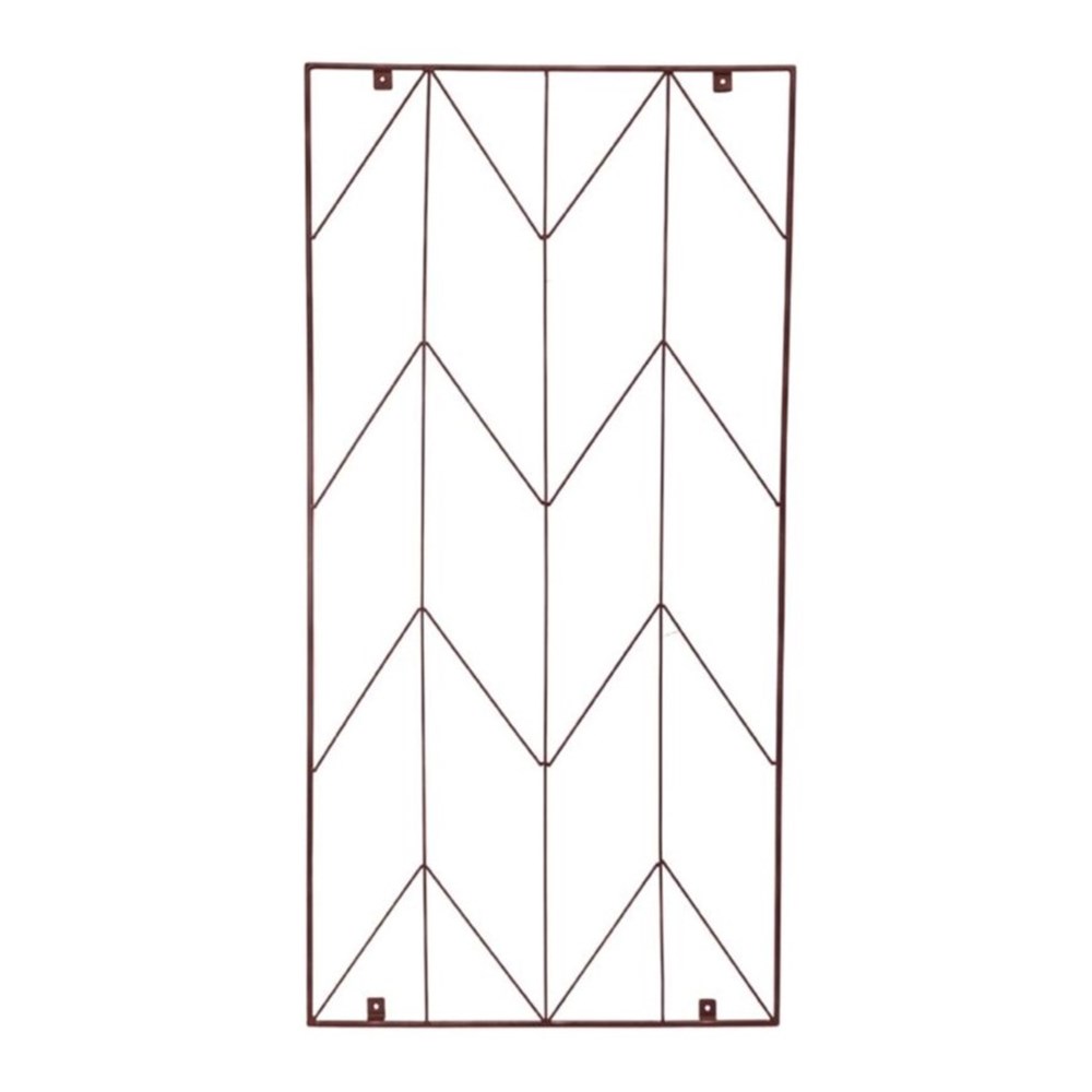 Metal herringbone trellis - bronze 