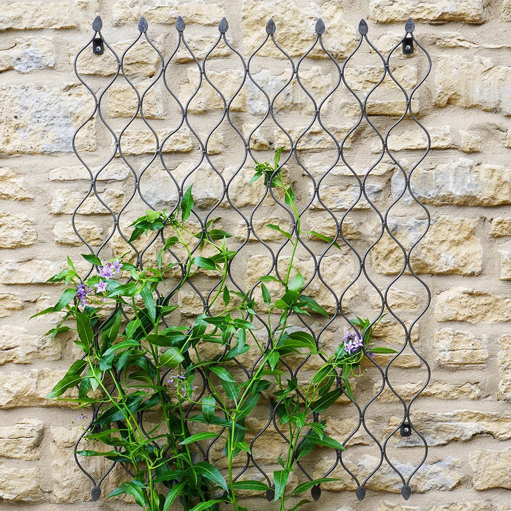 Large metal honeycomb trellis - zinc 