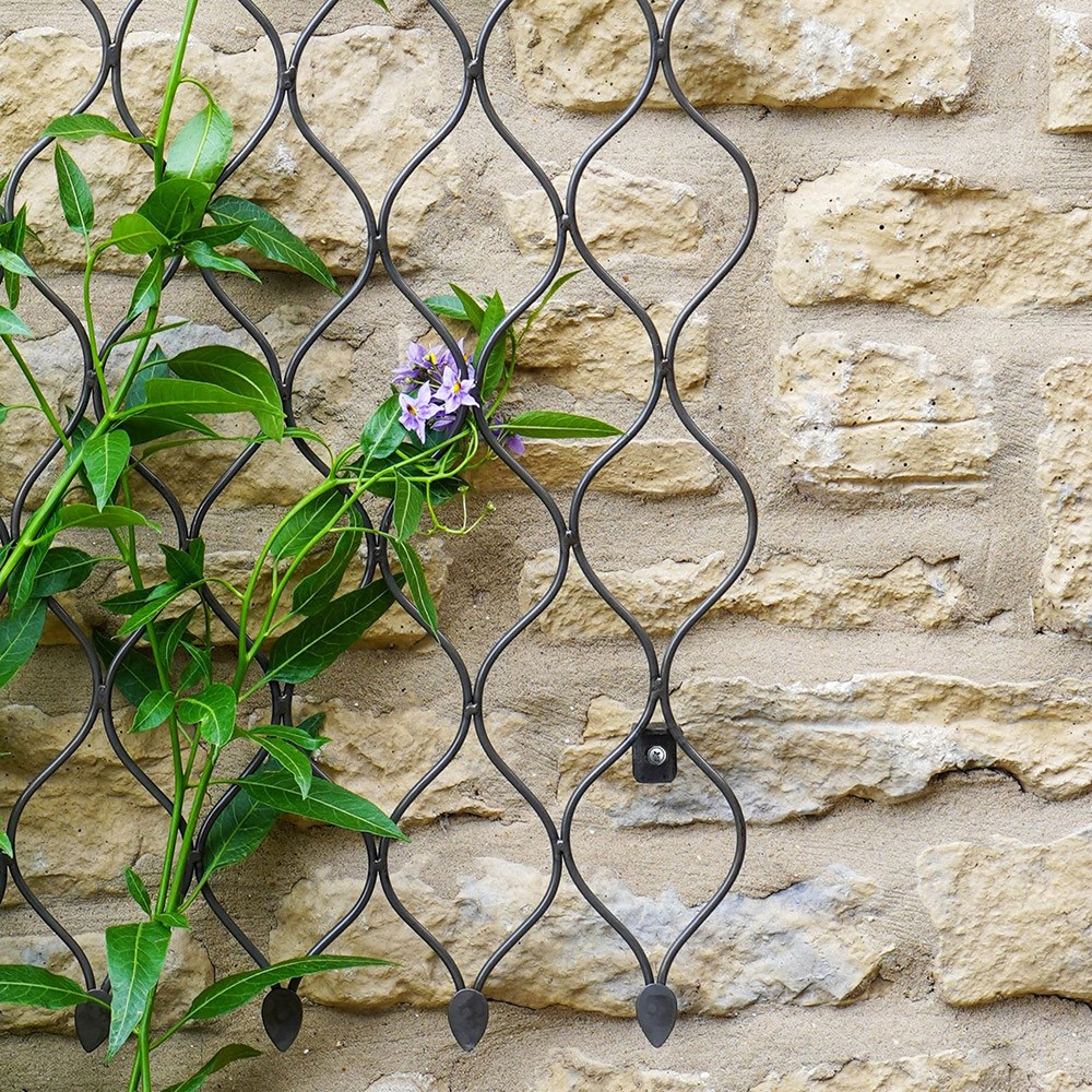 Large metal honeycomb trellis - zinc 