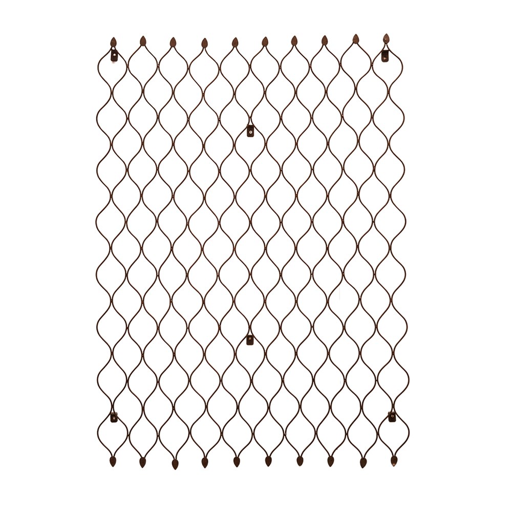 Large metal honeycomb trellis - bronze