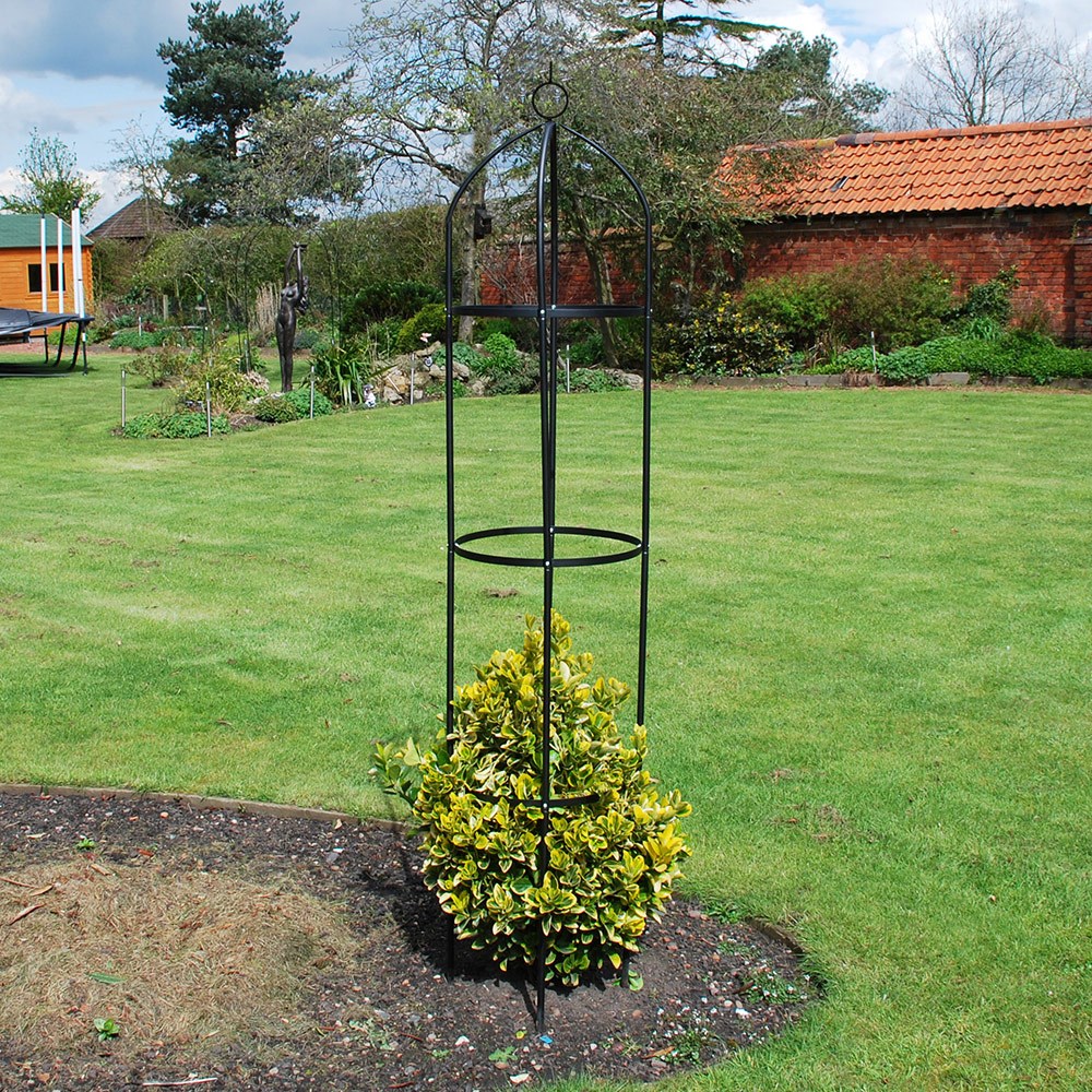 Garden obelisk - black