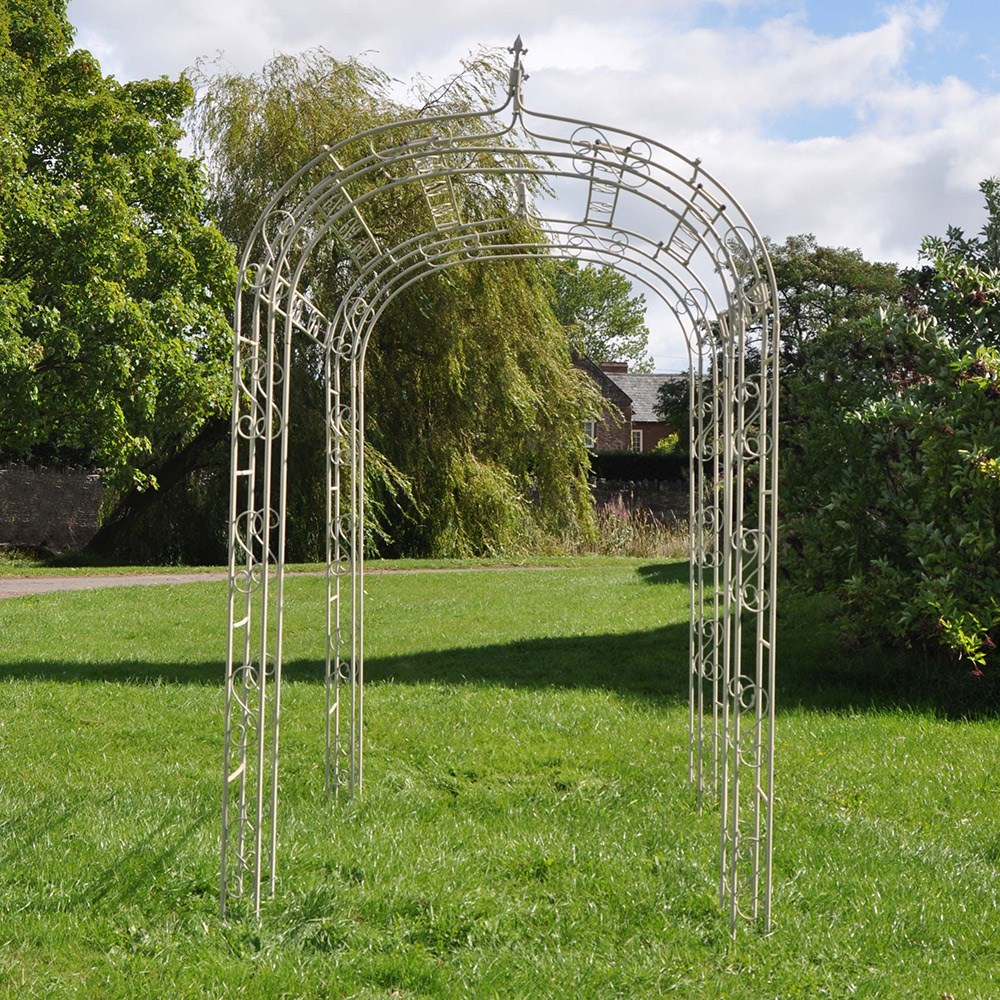 Fleur de lys arch tunnel - cream
