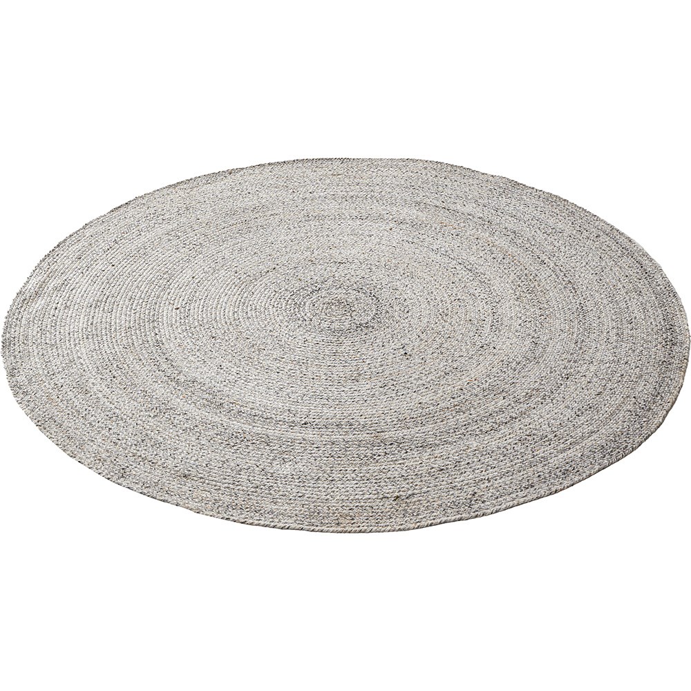 Indoor/outdoor round rug - warm grey