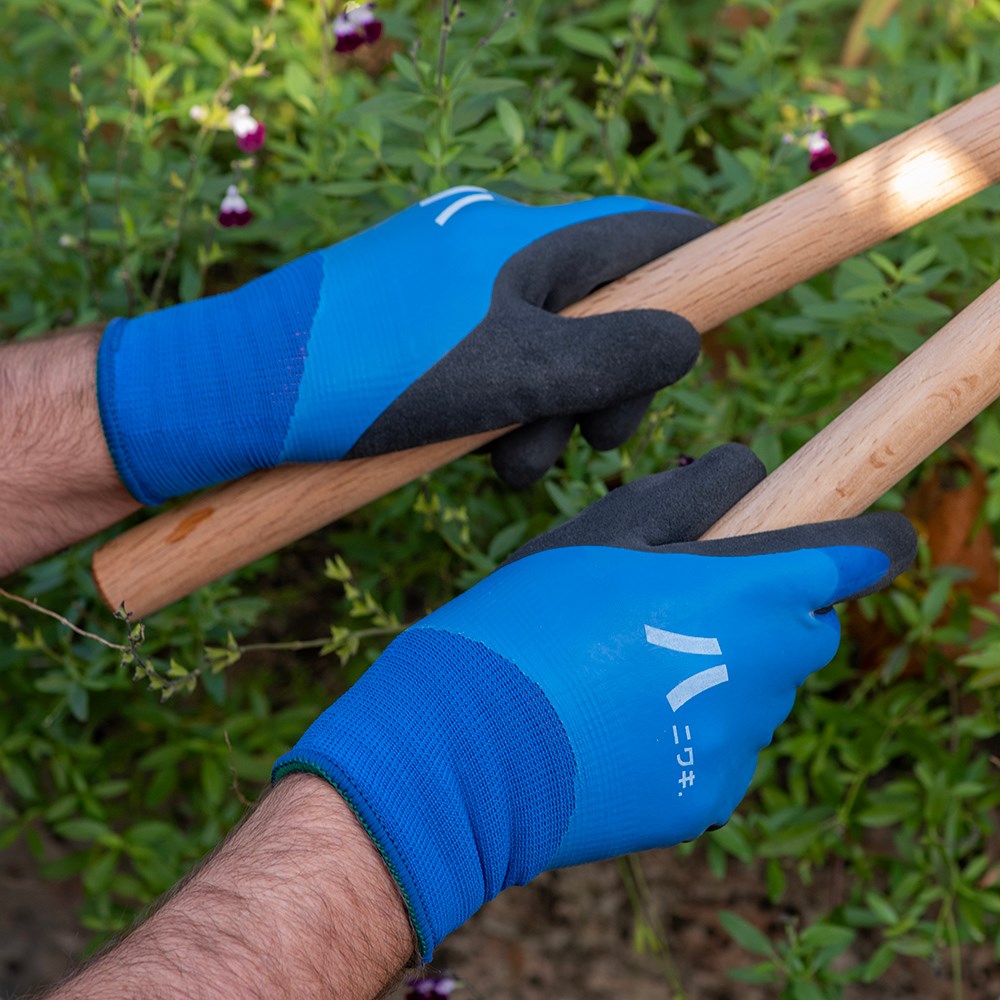 Niwaki fleece lined rubber coated gardening gloves