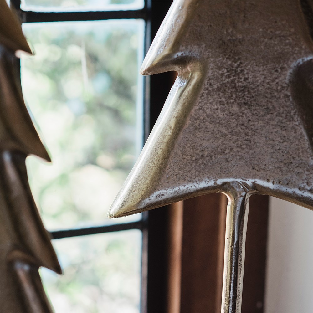 Brass standing tree